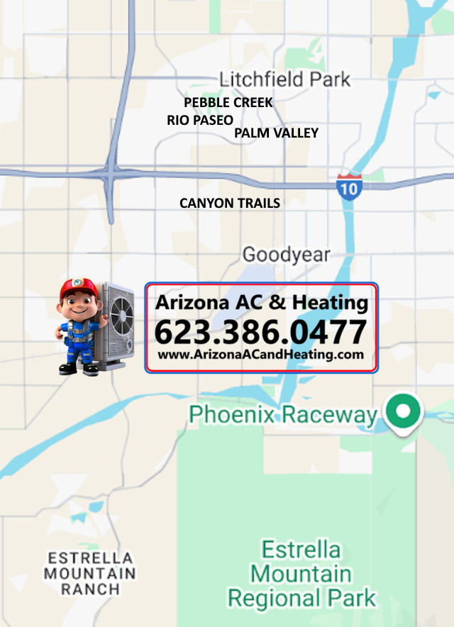 Map of Goodyear, Arizona