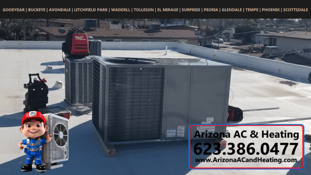 Commercial Business AC HVAC Air Conditioning Unit Repair and Installation in Garden Lakes, AZ.